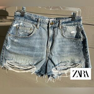 ZARA Jean Shorts Size 6